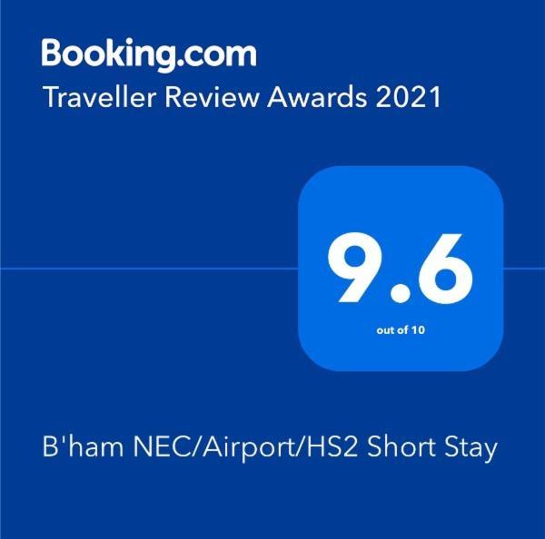 B'Ham Nec/Airport/Hs2 Short Stay Birmingham Dış mekan fotoğraf